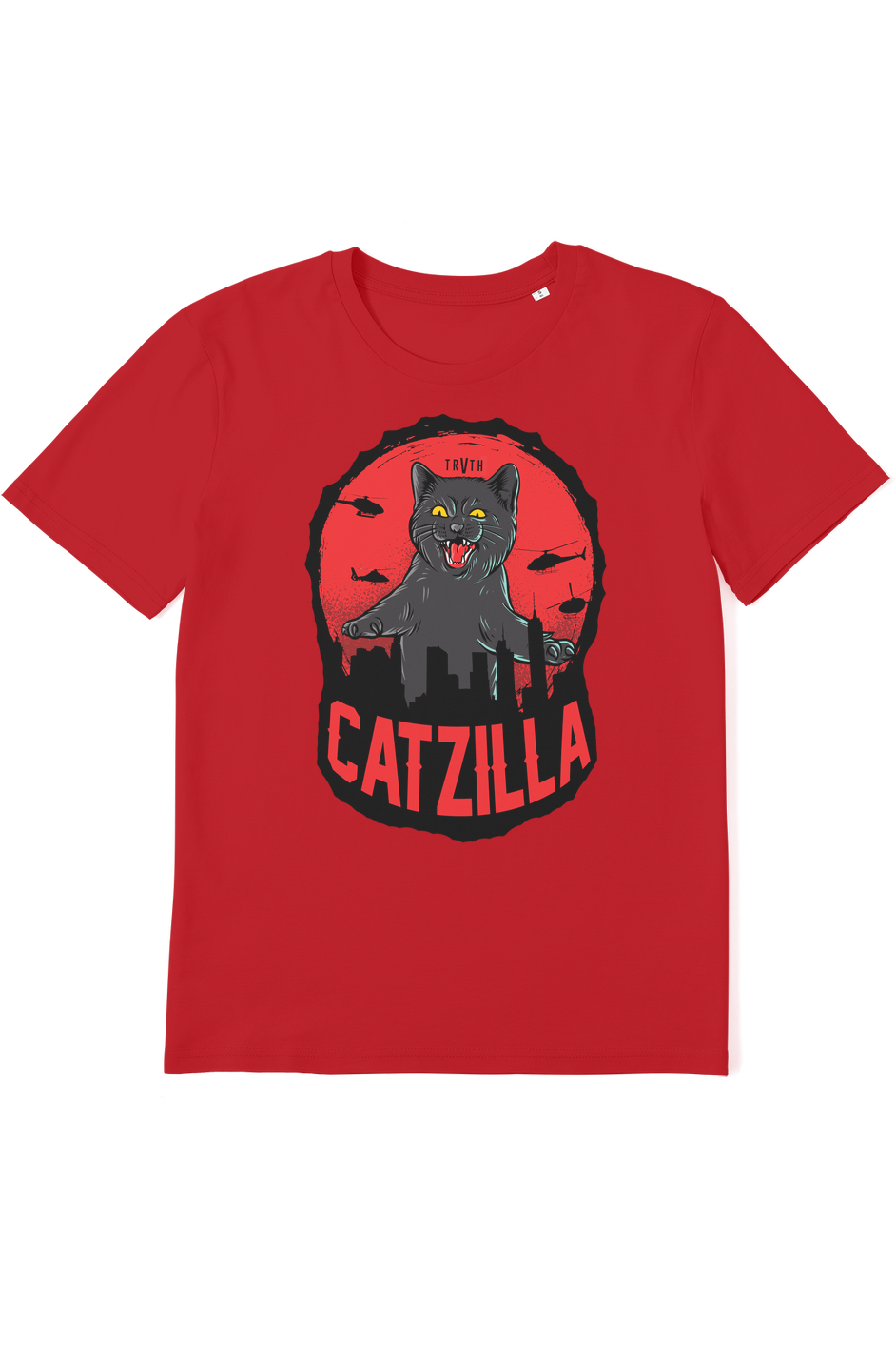 Catzilla Organic T-Shirt vegan, sustainable, organic streetwear, - TRVTH ORGANIC CLOTHING