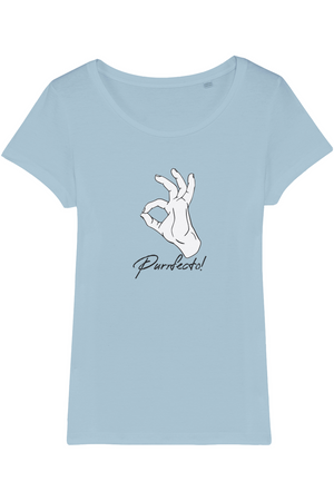 Purrfecto Organic Womens T-Shirt vegan, sustainable, organic streetwear, - TRVTH ORGANIC CLOTHING