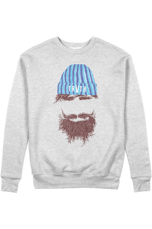 Shoreditch Hipster Organic Sweatshirt vegan, sustainable, organic streetwear, - TRVTH ORGANIC CLOTHING