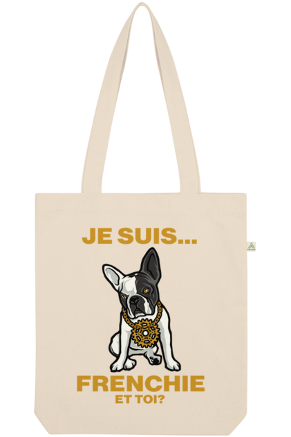 Je Suis Frenchie Organic Tote Bag vegan, sustainable, organic streetwear, - TRVTH ORGANIC CLOTHING