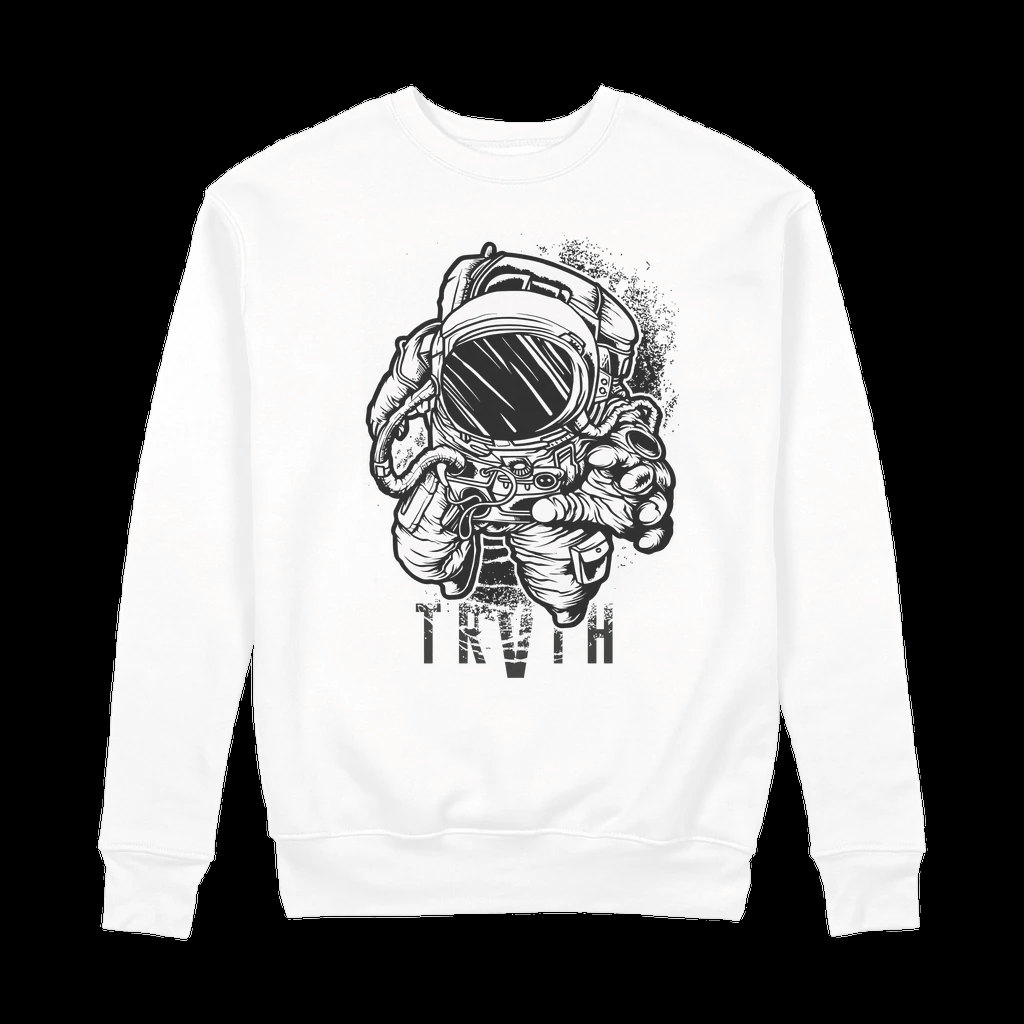 Astro Nautical Organic Sweatshirt vegan, sustainable, organic streetwear, - TRVTH ORGANIC CLOTHING