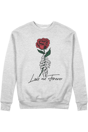 Love Me Forever Organic Sweatshirt vegan, sustainable, organic streetwear, - TRVTH ORGANIC CLOTHING