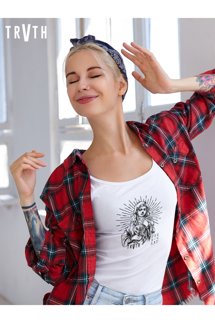 Forgiven Organic Womens T-Shirt vegan, sustainable, organic streetwear, - TRVTH ORGANIC CLOTHING