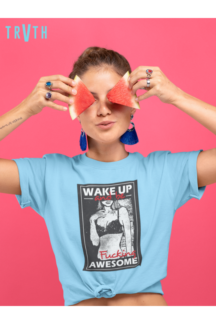 Sxxy Awesome Organic Womens T-Shirt vegan, sustainable, organic streetwear, - TRVTH ORGANIC CLOTHING